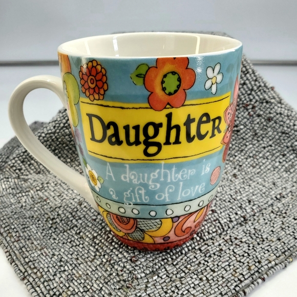 SUE ZIPKIN Ceramic DAUGHTER Coffee Mug A Daughter Is A Gift Of Love (C22) - Picture 2 of 9